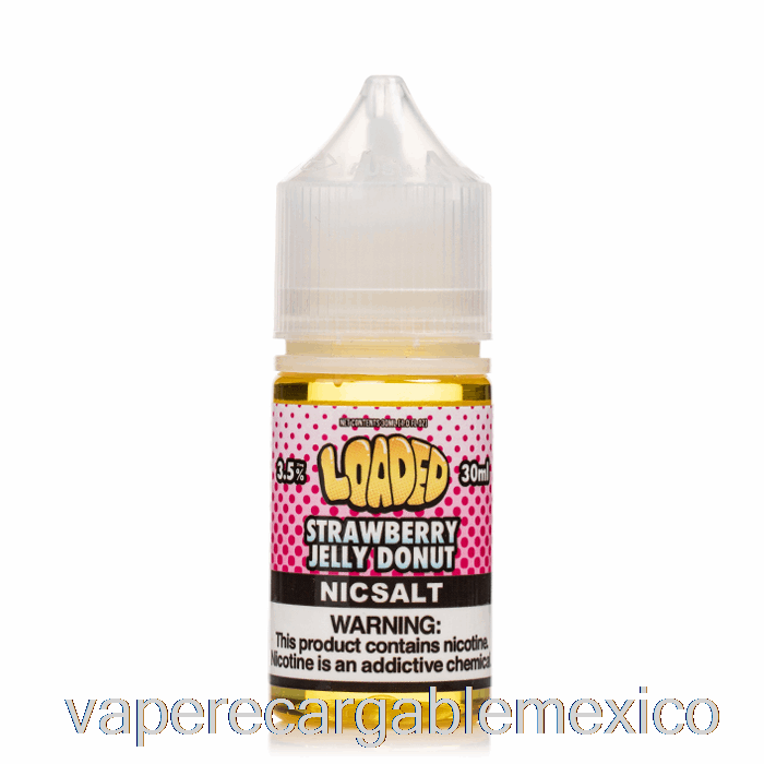 Vape Recargable Donut De Gelatina De Fresa - Sales Cargadas - Vapores Despiadados - 30ml 10mg